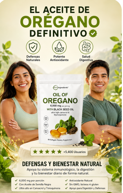 🌿 Aceite de Orégano Natural para tu Bienestar